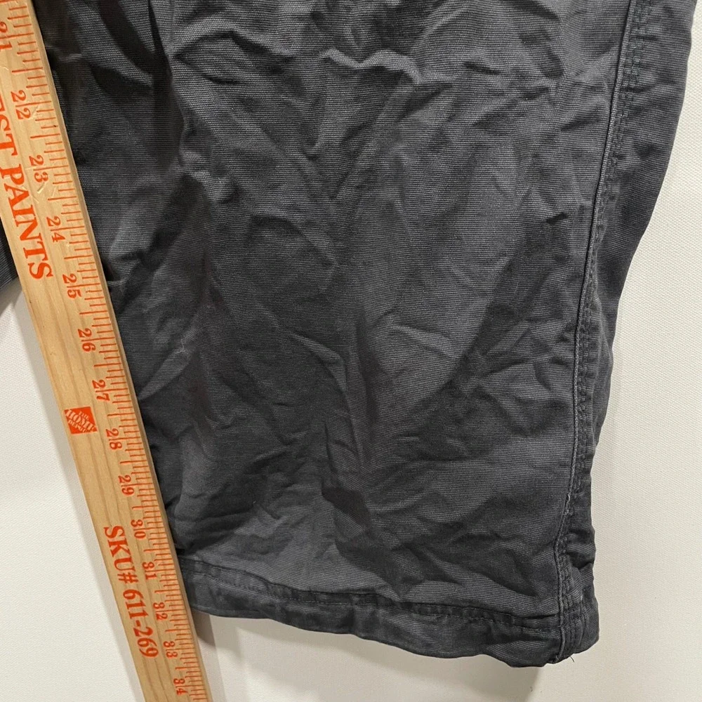 Duluth Trading Co Flex Fire Hose Relaxed Fit Pants Mens 42x34 Charcoal Gray Work